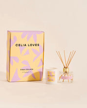 Load image into Gallery viewer, CELIA LOVES - DUO SET - PINA COLADA DIFFUSER AND CANDLE
