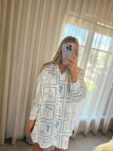 Load image into Gallery viewer, BY FRANKIE - LUNA SHIRT DRESS - OCEAN
